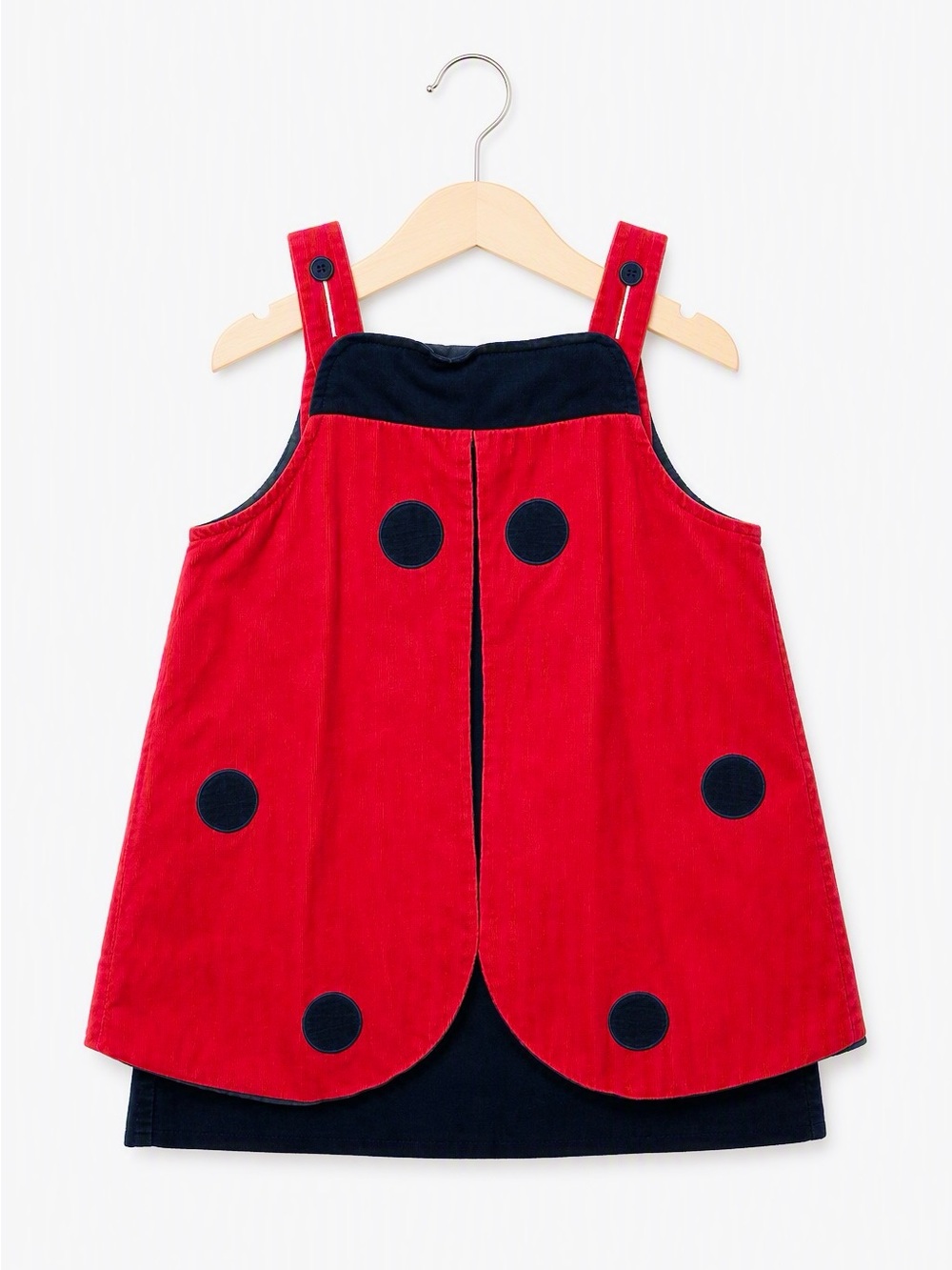 Florence Eiseman Luxury Red Corduroy Layered 3D Ladybug Jumper Dress 4T Whimsy